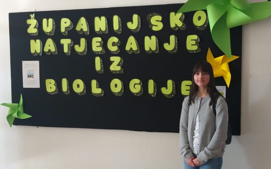 NIKA MATIĆ OSVOJILA 2.MJESTO NA ŽUPANIJSKOM NATJECANJU IZ BIOLOGIJE