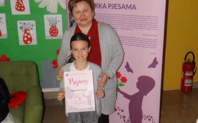 ANNA MARIE PAVŠA (3.R.) OSVOJILA 2.MJESTO NA LITERARNOM NATJEČAJU “SRCE MI SE SMIJE”