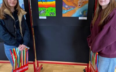 KATJA LEGEMEC I LANA ŠIPEK PREDSTAVLJALE SU ŠKOLU NA ŽUPANIJSKOM NATJECANJU IZ LIKOVNE KULTURE